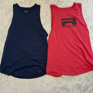 Iron Rebel Bundle 2x Tank Tops size Medium Mens Gym Powerlifting